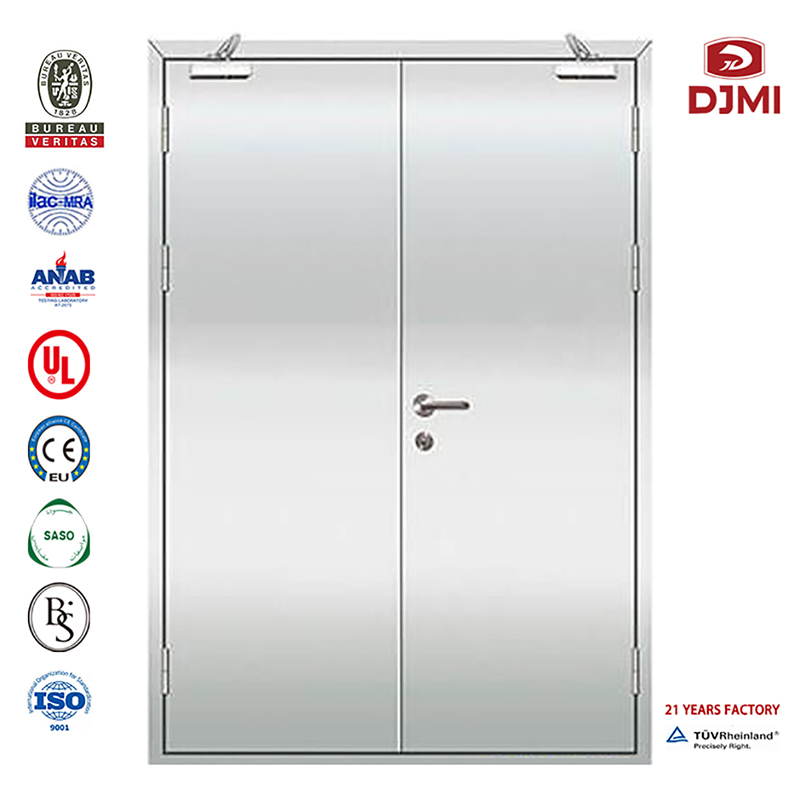 High Quality Safety Anti-Fire Bs 476 Steel Fire Door Cheap Proof Commercial Malaysia Steel Fire Door In Philippines Customized Flush With Tempered Glass Exit Galvanized Steel Fire Door