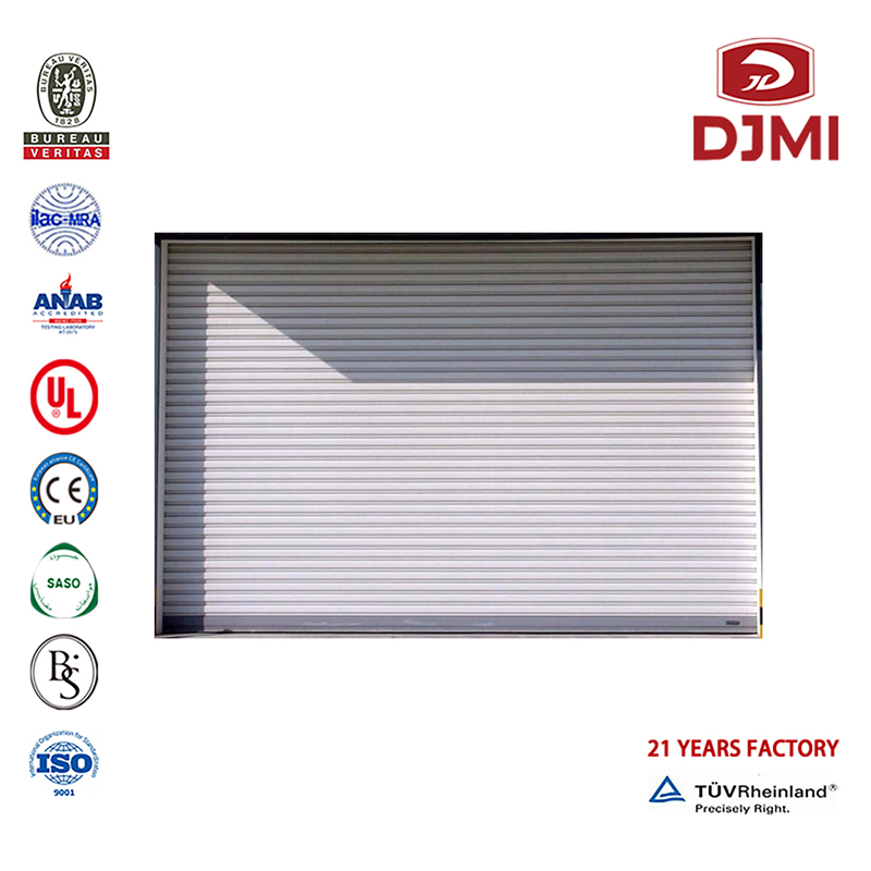 Customize Sectional Anti Theft Panel Garage Door Multifunctional High Quality Shades Clear Vision Garage Door Professional Automatic Sliding Factory Garage Door With Galss