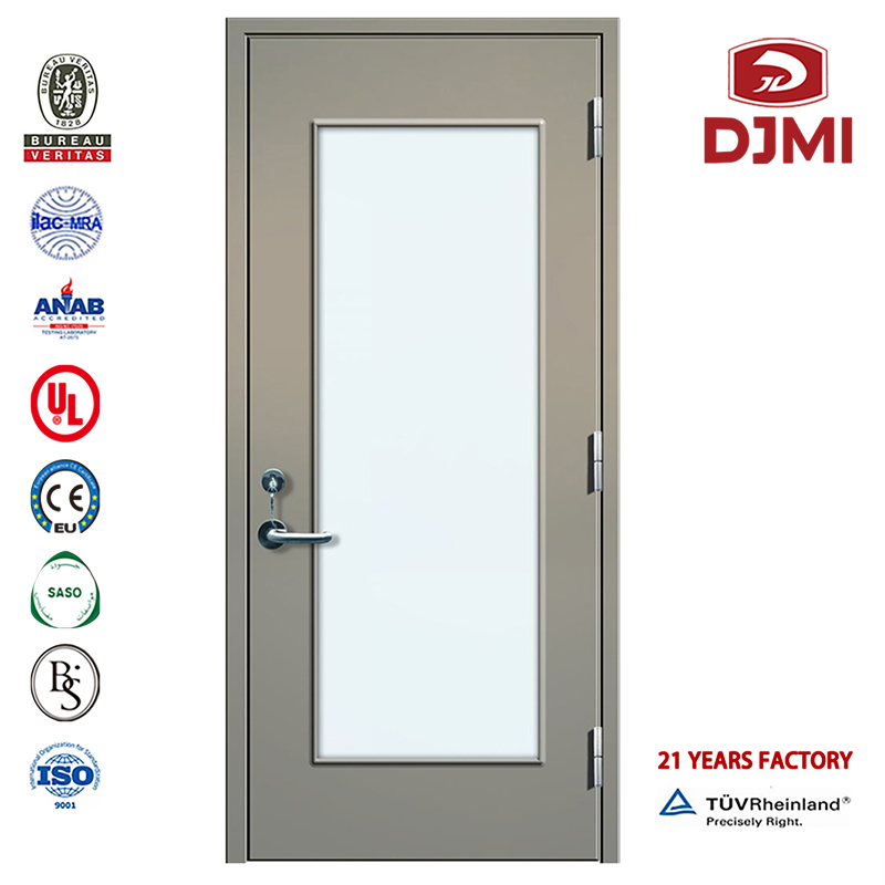 Customized Rated Proof Resistance Main Resistant 1.5 Hours Steel Fire Door New Settings Double Leaf With Panic Bar Exterior Steel Fire Rated Door Chinese Factory Flush 2 Hrs Doors Exterior Steel Fire Proof Rated Door