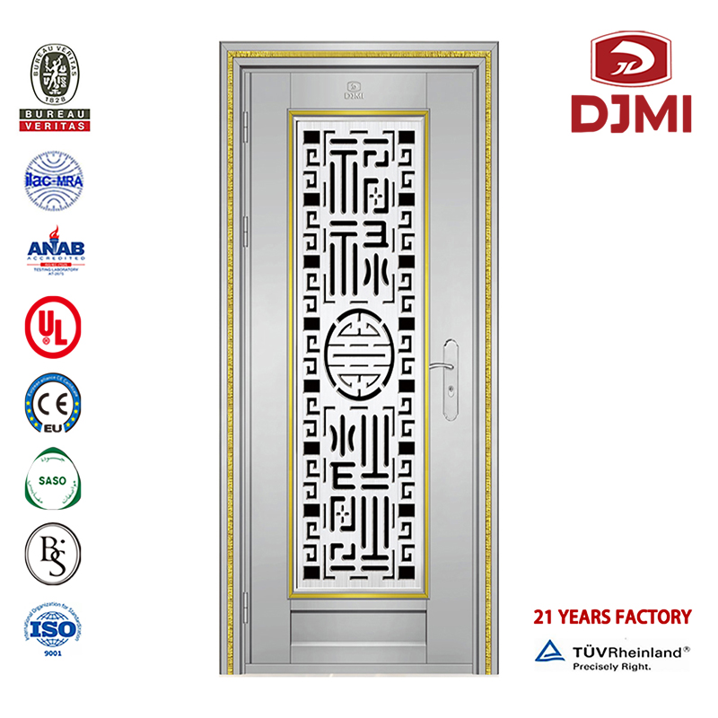 Handle Lock Stainless Steel Chinese Factory Security (Bd) Grill Stainless Steel Main Designs Double Door High Ss China House Design Commercial Double Exterior Doors Designs Top Quality Stainless Steel Entry Door