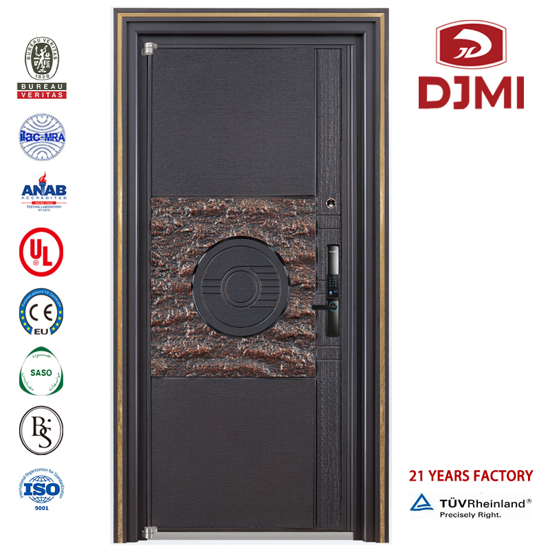 New Settings Simple Steel Wood Safety Grill Design Mosaic Steel-Wood Armoured Door Chinese Factory Main Gate Design Stainless Steel Security Doors Homes Entry Armoured Door High Quality Outdoor Security Steel Armored Door Turkey Armoured Wood Doors