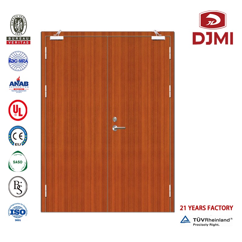 Customized 30 60 90 Minutes Rated Designs Hotel Wood Lacquer Fire Door New Settings Us Certificated Wooden Hotel Door 90 Min Fire Rated Chinese Factory Wooden Hotel Guest Rm Fire Rated Door Ul Firedoor
