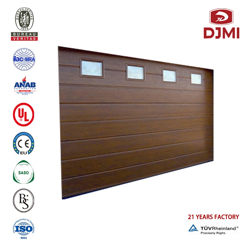 Hot Selling Automatic Sectional 50Mm Beautiful Appearance Garage Door Customize Factory Price Opens Garage Sectional Overhead Door Multifunctional White Color Standard Aluminum Surface Garage Door