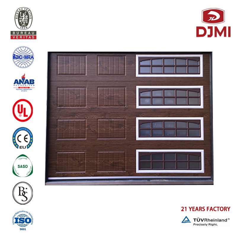 Brand New Steel Overhead Sectional With Pu Automatic Best Quality Garage Door Hot Selling Automatic Sectional 50Mm Beautiful Appearance Garage Door Customize Factory Price Opens Garage Sectional Overhead Door