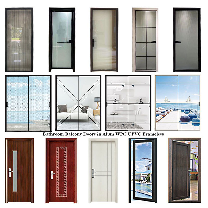 Chinese Factory Out Furniture Modern Aluminium Automatic Airtight Household Door High Quality Wood Panel Design Automatic Airtight Skin Door Cheap Plywood Price Airtight Standard Door Size